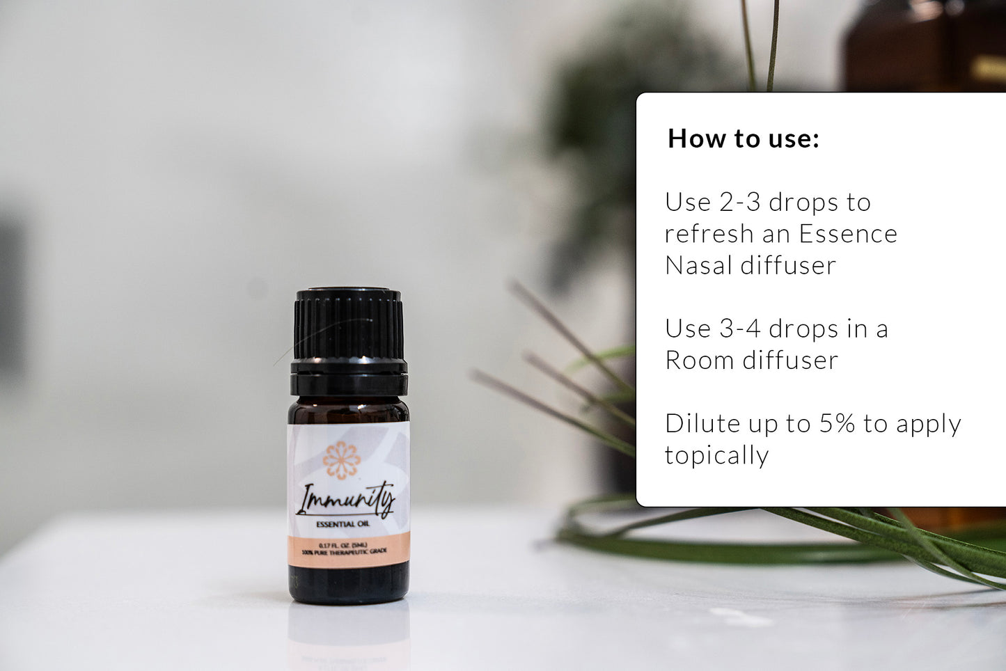 Immunity Blend Essential Oil 5mL - Pure, Therapeutic Grade for Natural Immune Support