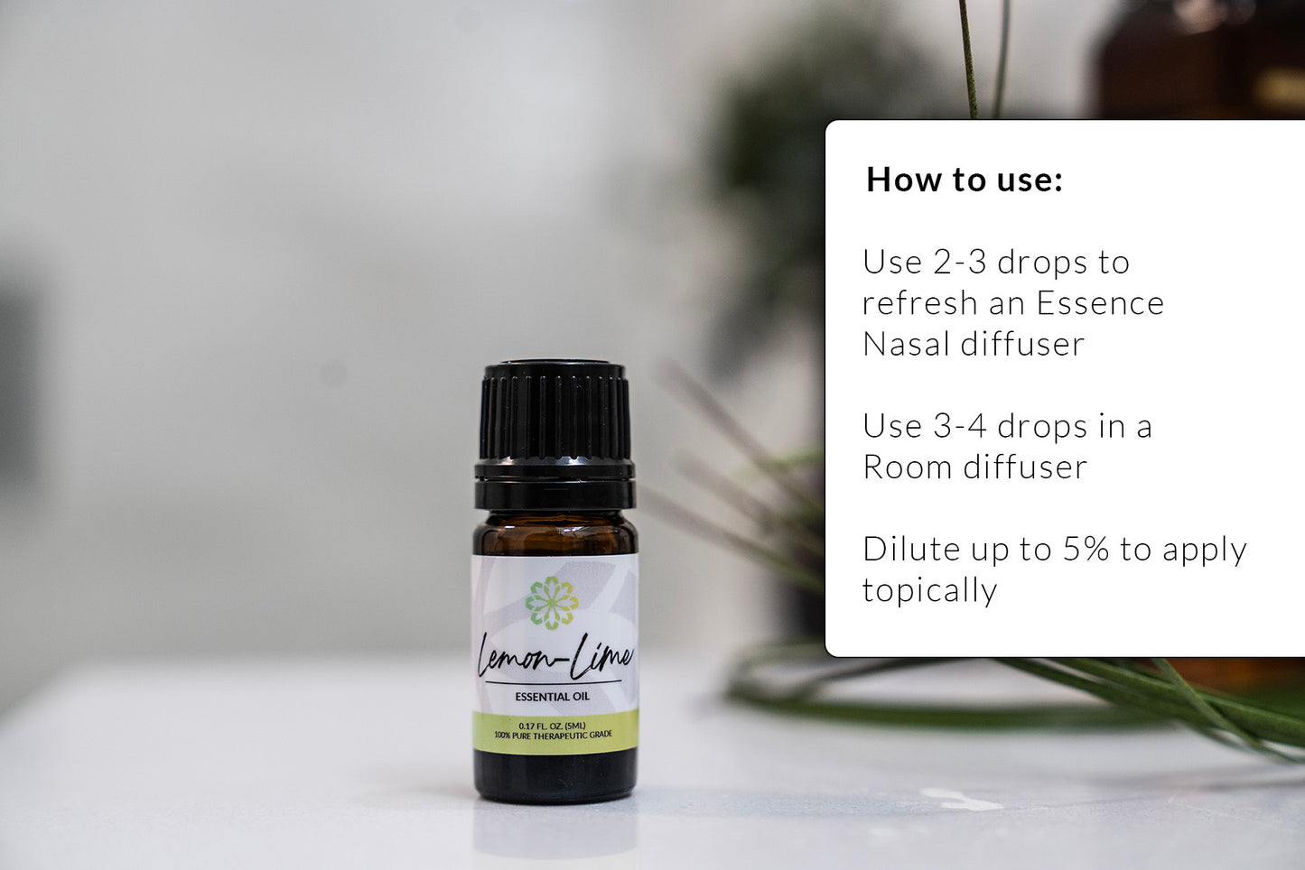 Lemon-Lime Essential Oil 5mL - Pure, Therapeutic Grade for Natural Cleansing & Uplift