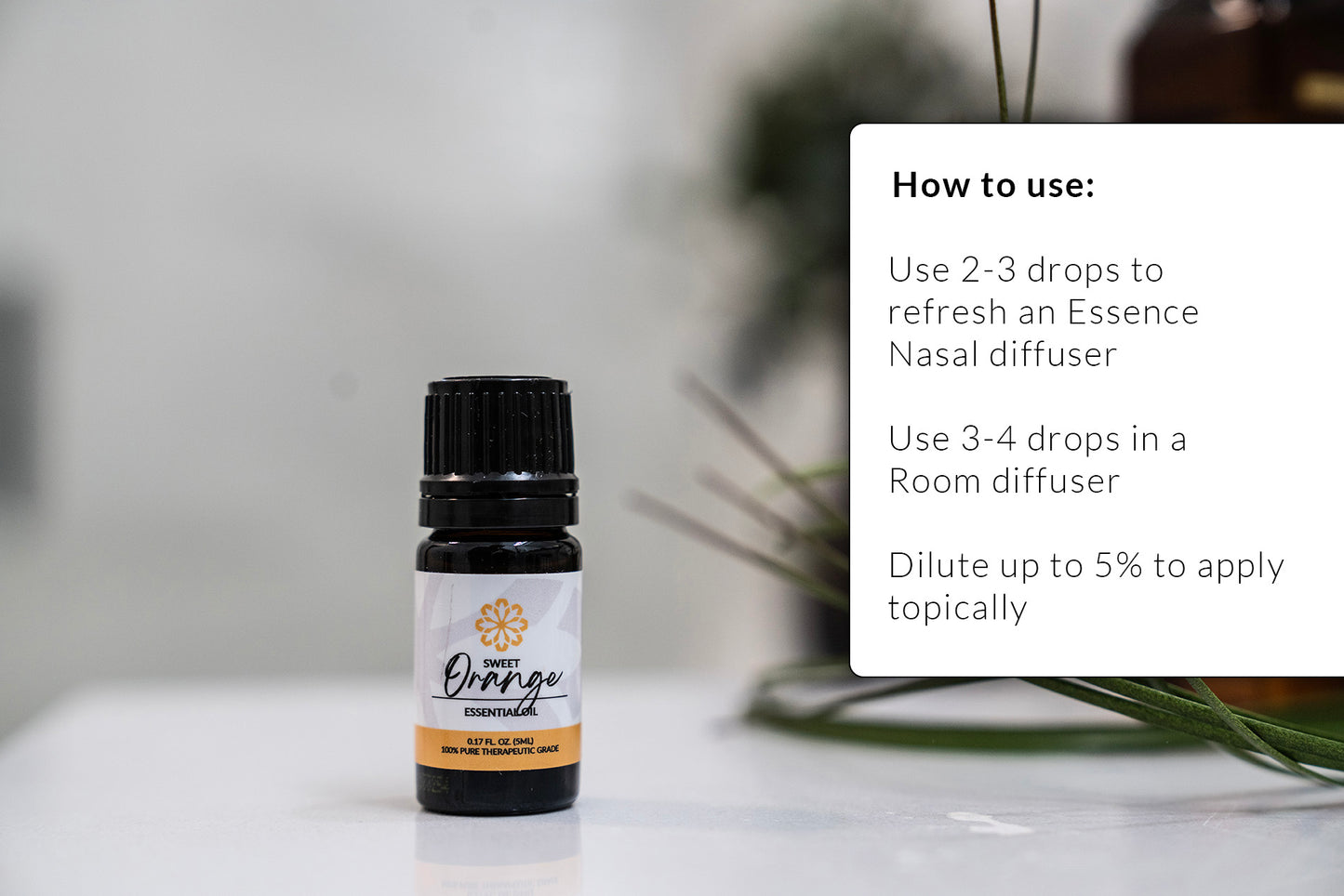 Orange Essential Oil Blend 5mL - Natural Refreshment!