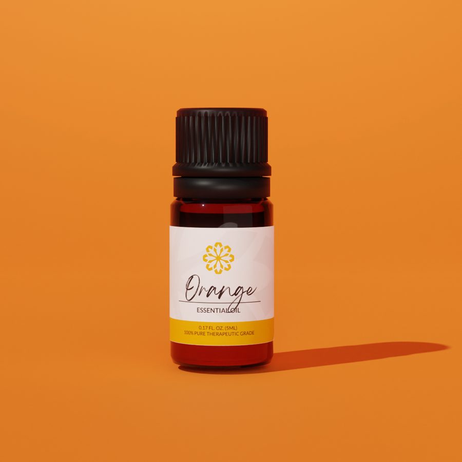 orange oil bottle