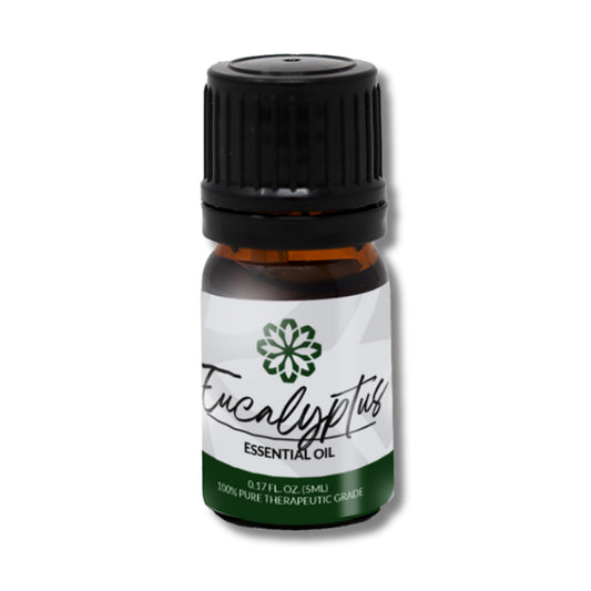 Eucalyptus Essential Oil 5mL - Pure, Therapeutic Grade for Clear Breathing & Congestion Relief