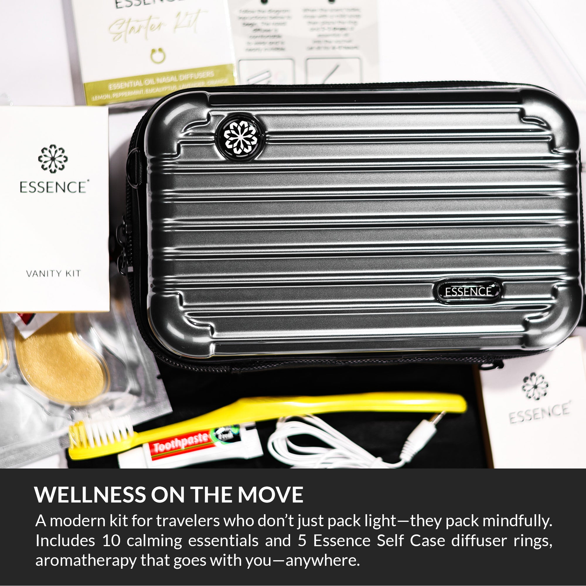 Travel Amenity Kit | Compact Wellness & Comfort On-the-Go – Essence