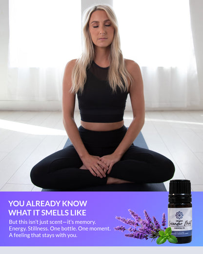 Lavender Mint Essential Oil – 5 mL Bottle Soothing Relaxation Meets Refreshing Vitality