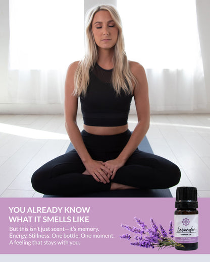 Lavender Essential Oil 5mL - Pure, Therapeutic Grade for Natural Relaxation & Stress Relief
