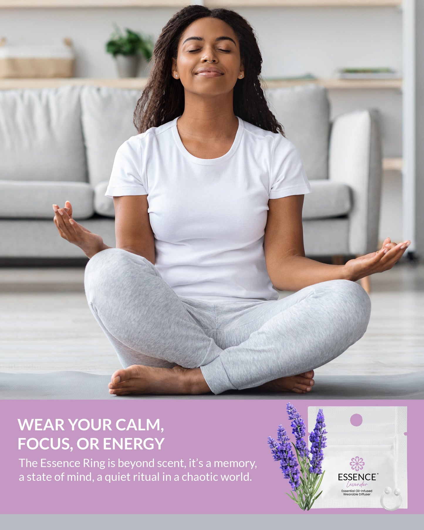 Lavender Scent Nasal Diffuser Ring