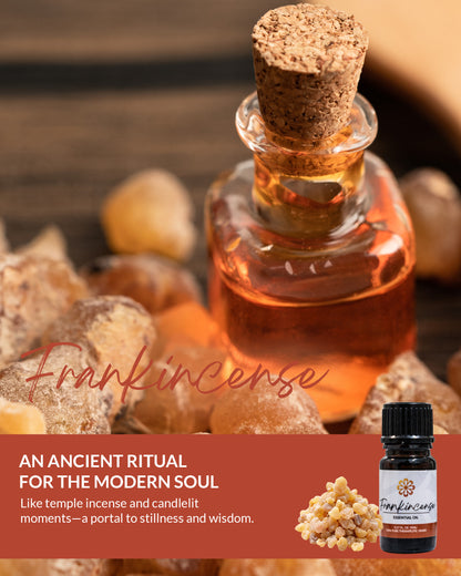 Frankincense Essential Oil 5mL - Therapeutic Grade for Calm, Clarity & Respiratory Support