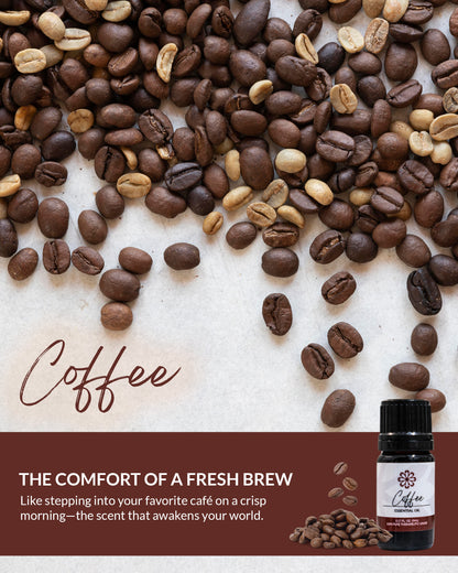 Coffee Essential Oil 5ml - Energizing & Uplifting