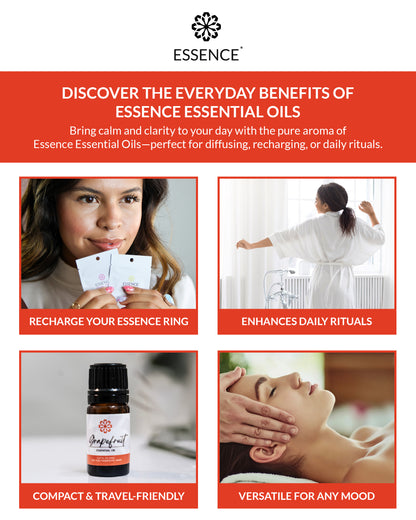 Grapefruit Essential Oil 5mL - Pure, Therapeutic Grade for Mood Balance & Stress Relief