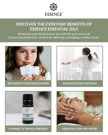 Lemongrass Essential Oil 5mL - Pure, Therapeutic Grade for Natural Uplift and Wellness