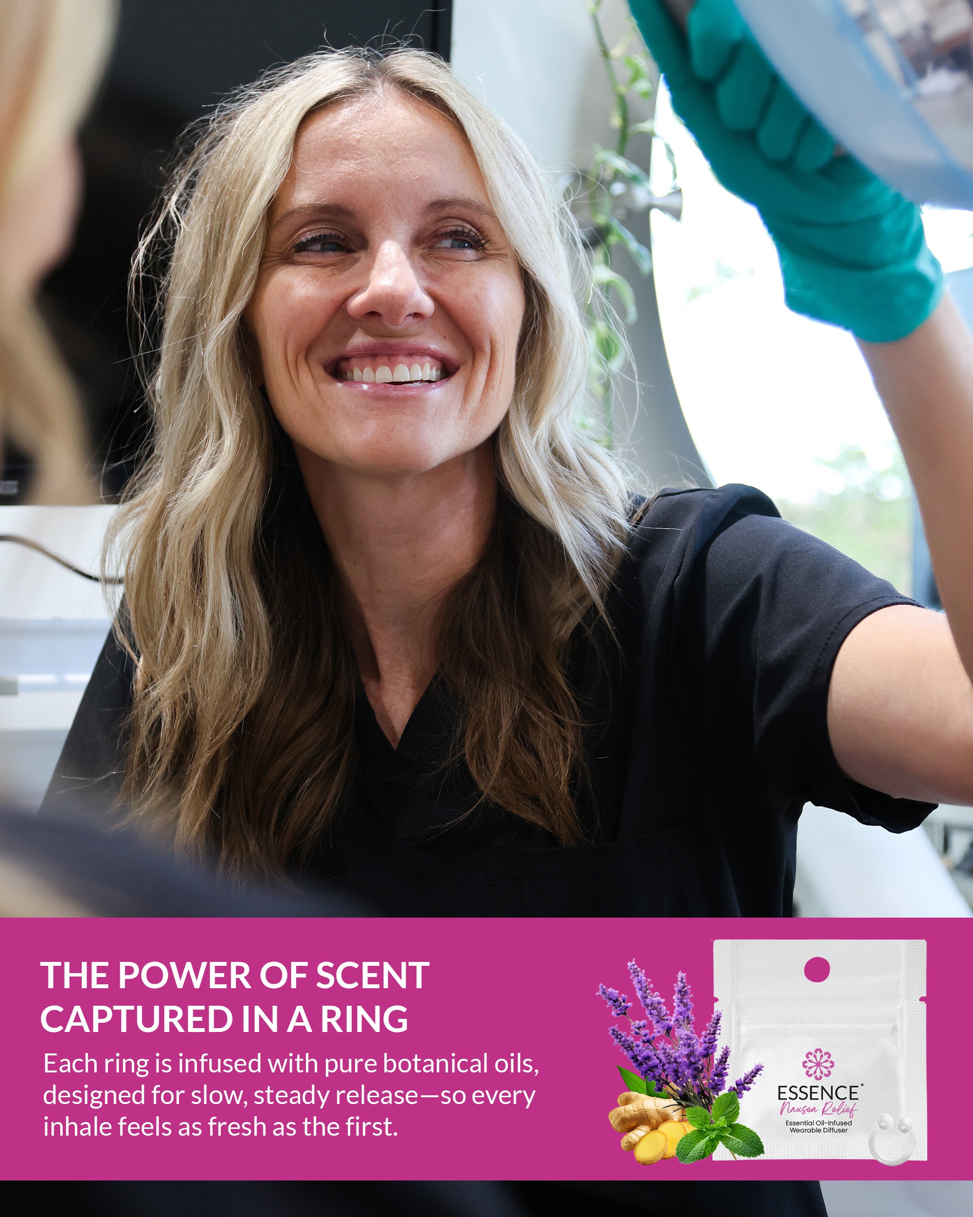 Nausea Relief Essence Ring | On-the-Go Aromatherapy Support
