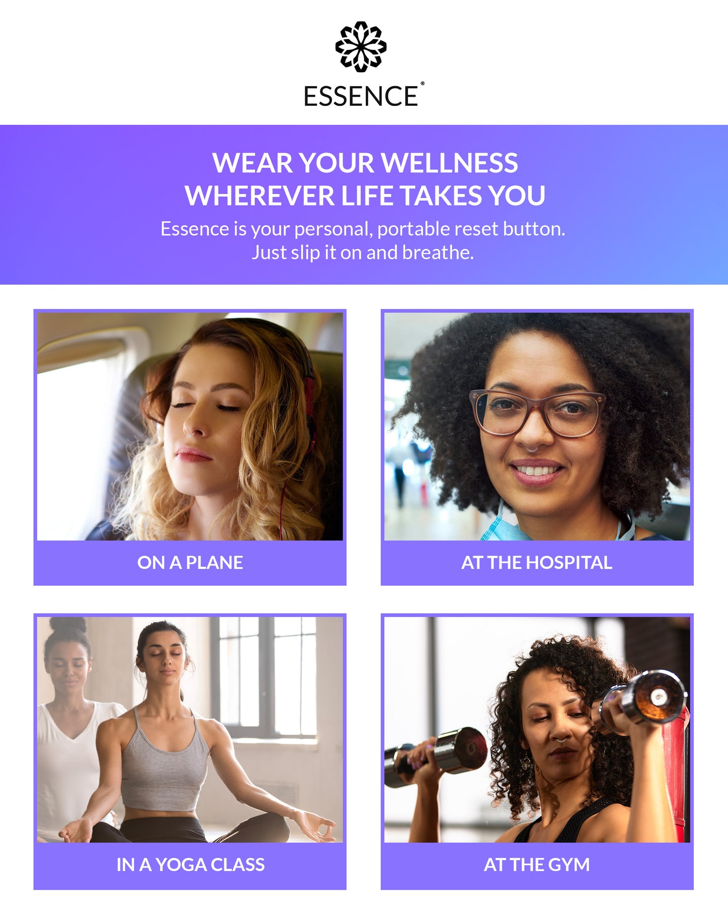 Lavender Mint Nasal Diffuser Ring