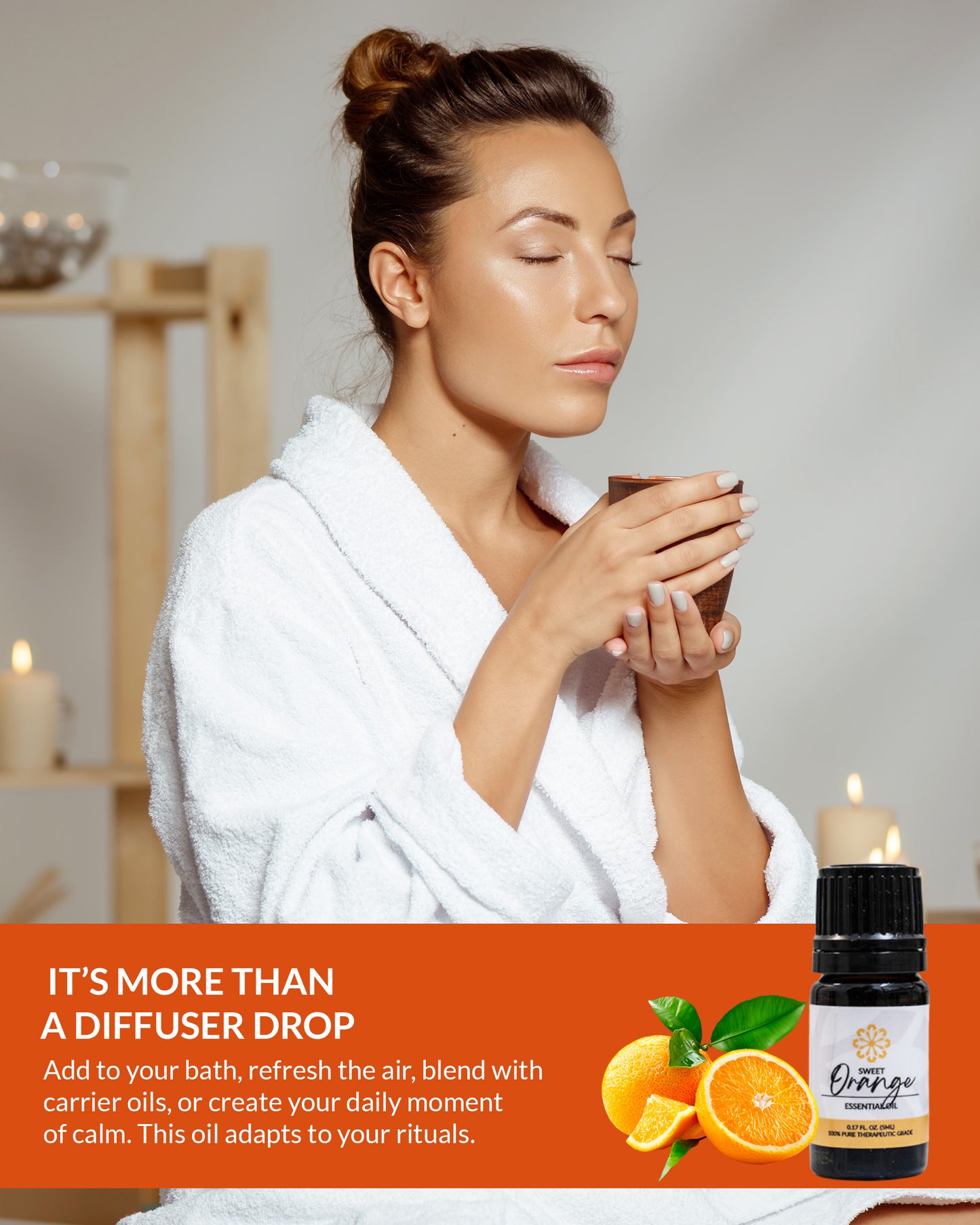 Orange Essential Oil Blend 5mL - Natural Refreshment!