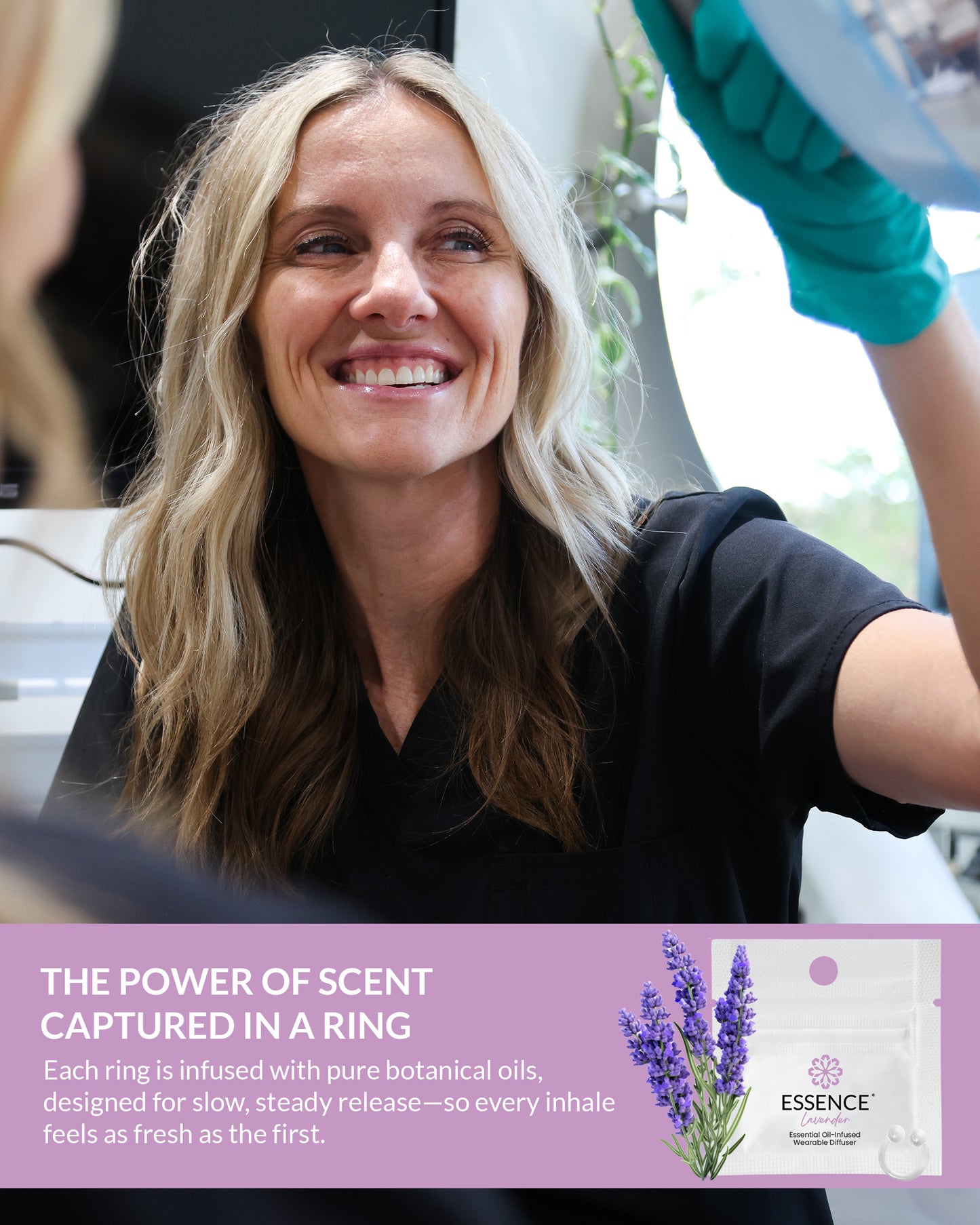 Lavender Scent Nasal Diffuser Ring