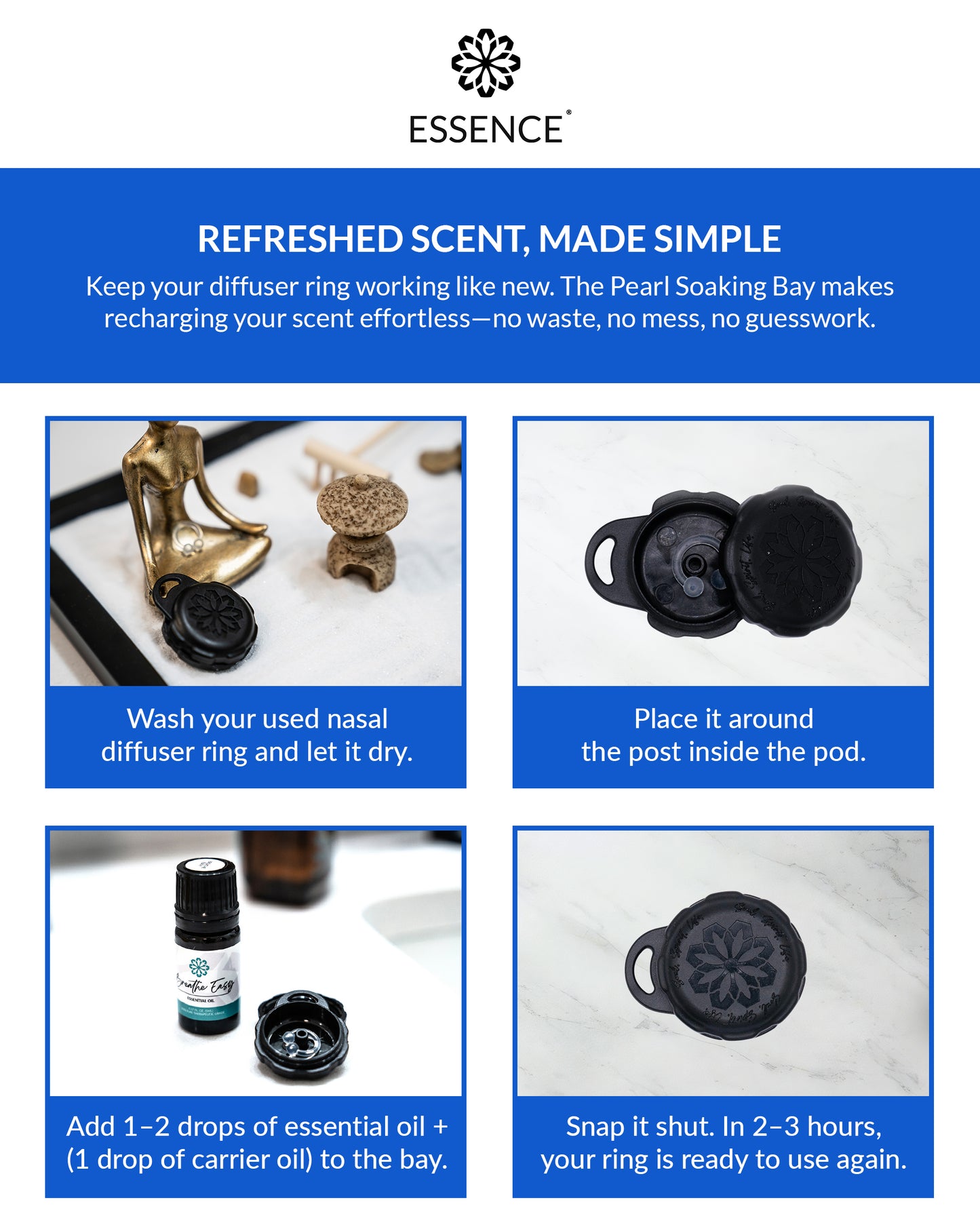 Pearl Travel Case, Soaking Bay, Oil and Rings