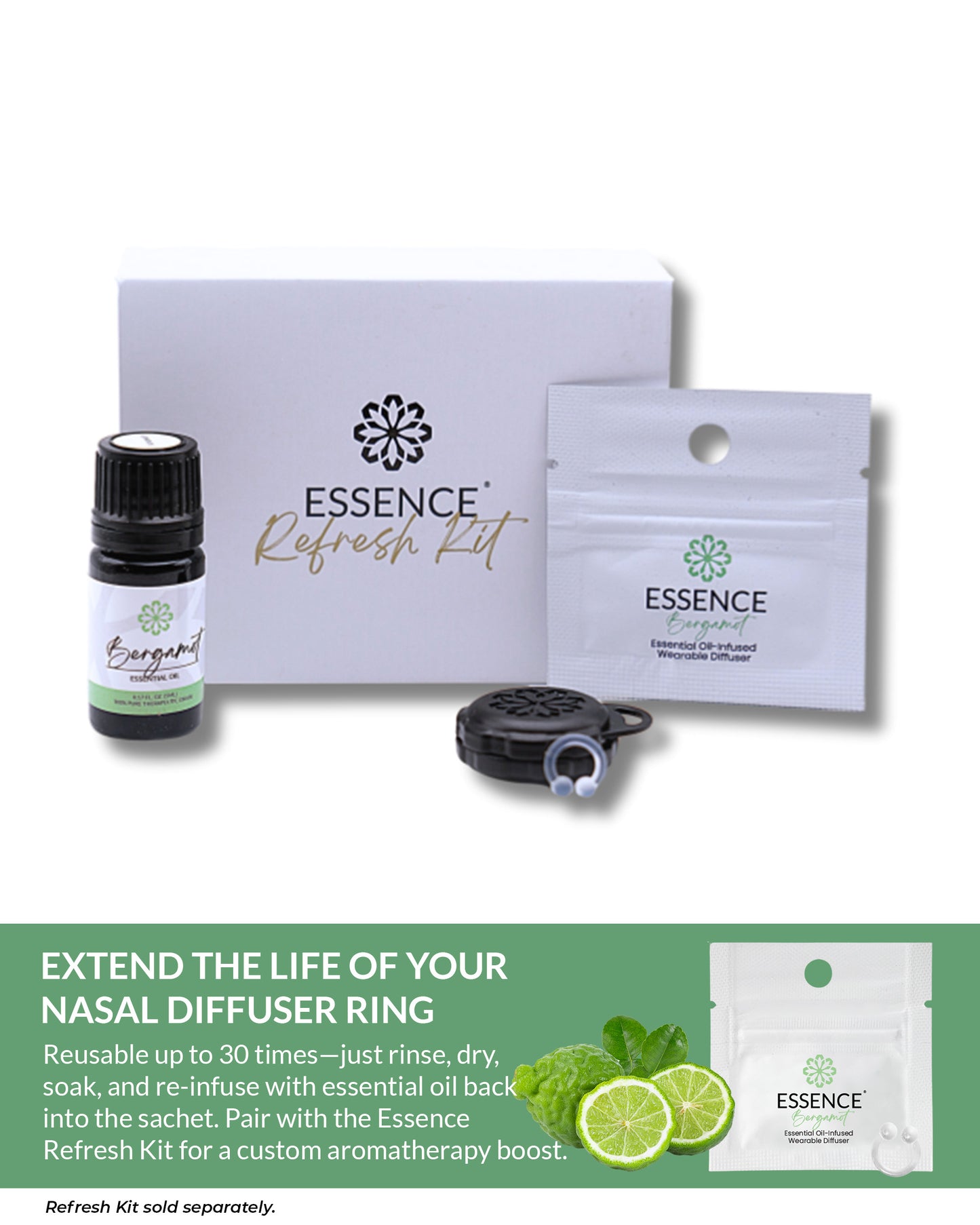 Bergamot Scent Nasal Diffuser Ring