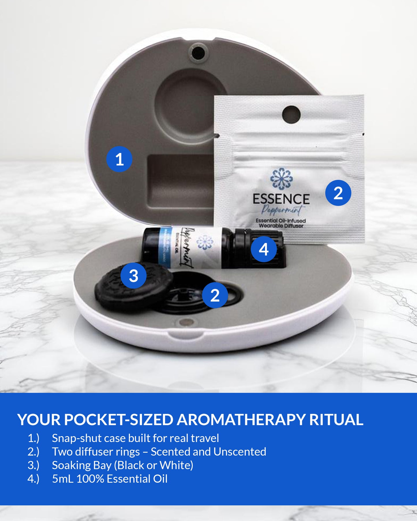 Pearl Travel Case, Soaking Bay, Oil and Rings