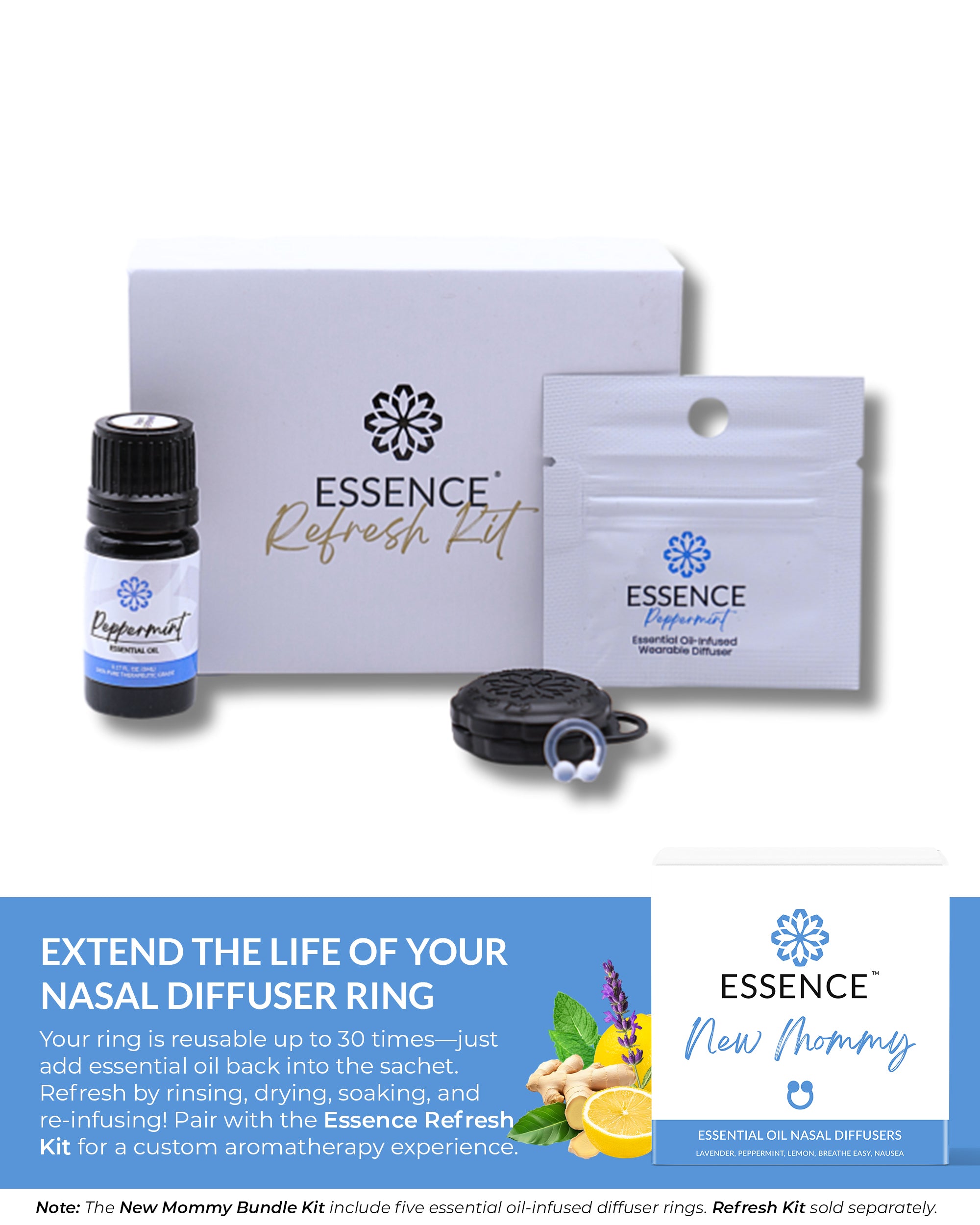 LAFIS REMÉDIER ESSENCE No.1 No.5セット Mommy / Nausea Relief 5 Pack Bundle | Gentle Aromatherapy Support