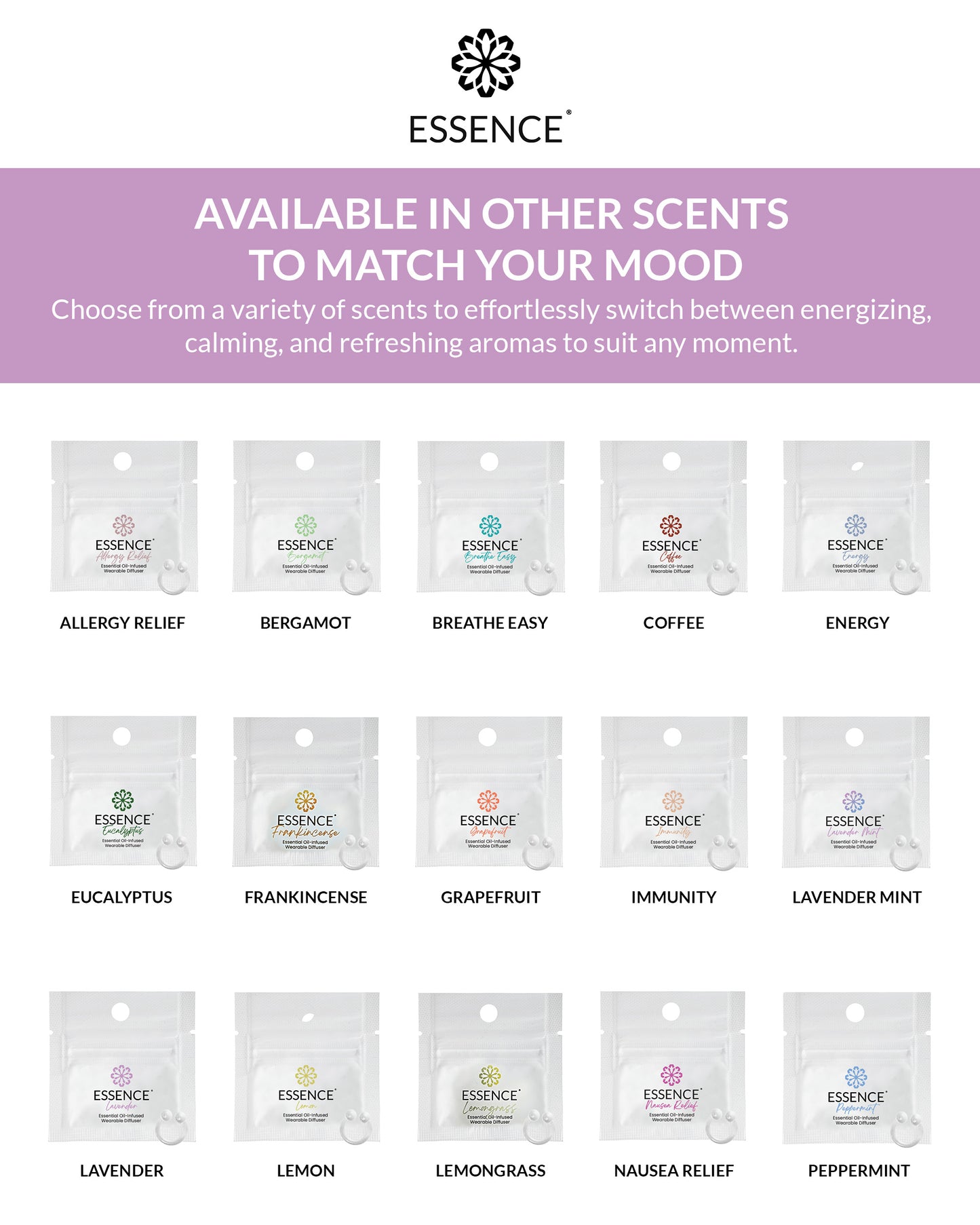 Lavender Scent Nasal Diffuser Ring