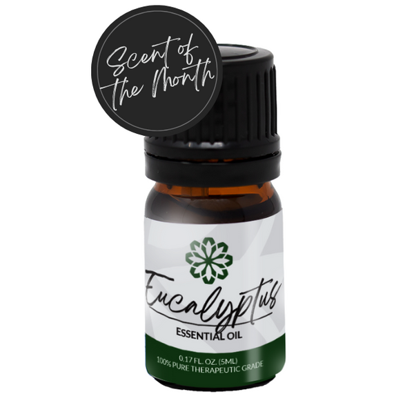 Eucalyptus Essential Oil 5mL - Pure, Therapeutic Grade for Clear Breathing & Congestion Relief