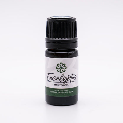 Eucalyptus Essential Oil 5mL - Pure, Therapeutic Grade for Clear Breathing & Congestion Relief