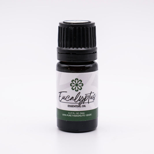 Eucalyptus Essential Oil 5mL - Pure, Therapeutic Grade for Clear Breathing & Congestion Relief
