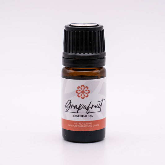 Grapefruit Essential Oil 5mL - Pure, Therapeutic Grade for Mood Balance & Stress Relief