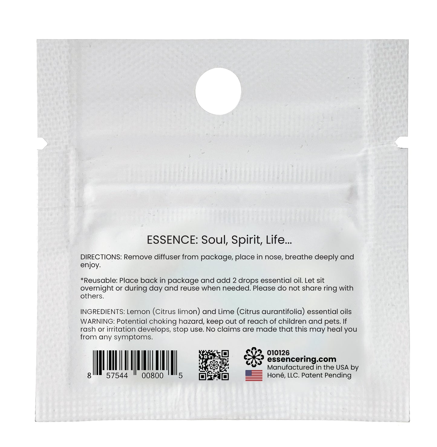 Lemon-Lime Scent Nasal Diffuser Ring