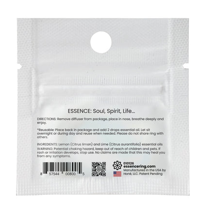 Lemon-Lime Scent Nasal Diffuser Ring