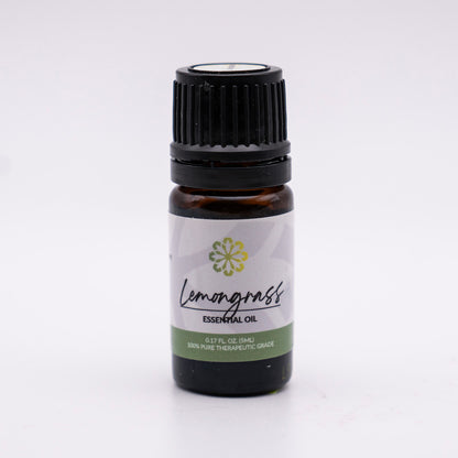 Lemongrass Essential Oil 5mL - Pure, Therapeutic Grade for Natural Uplift and Wellness