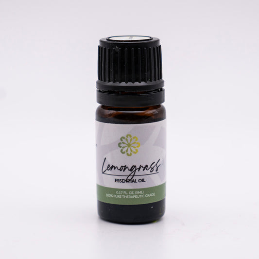 Lemongrass Essential Oil 5mL - Pure, Therapeutic Grade for Natural Uplift and Wellness