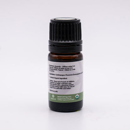 Lemongrass Essential Oil 5mL - Pure, Therapeutic Grade for Natural Uplift and Wellness