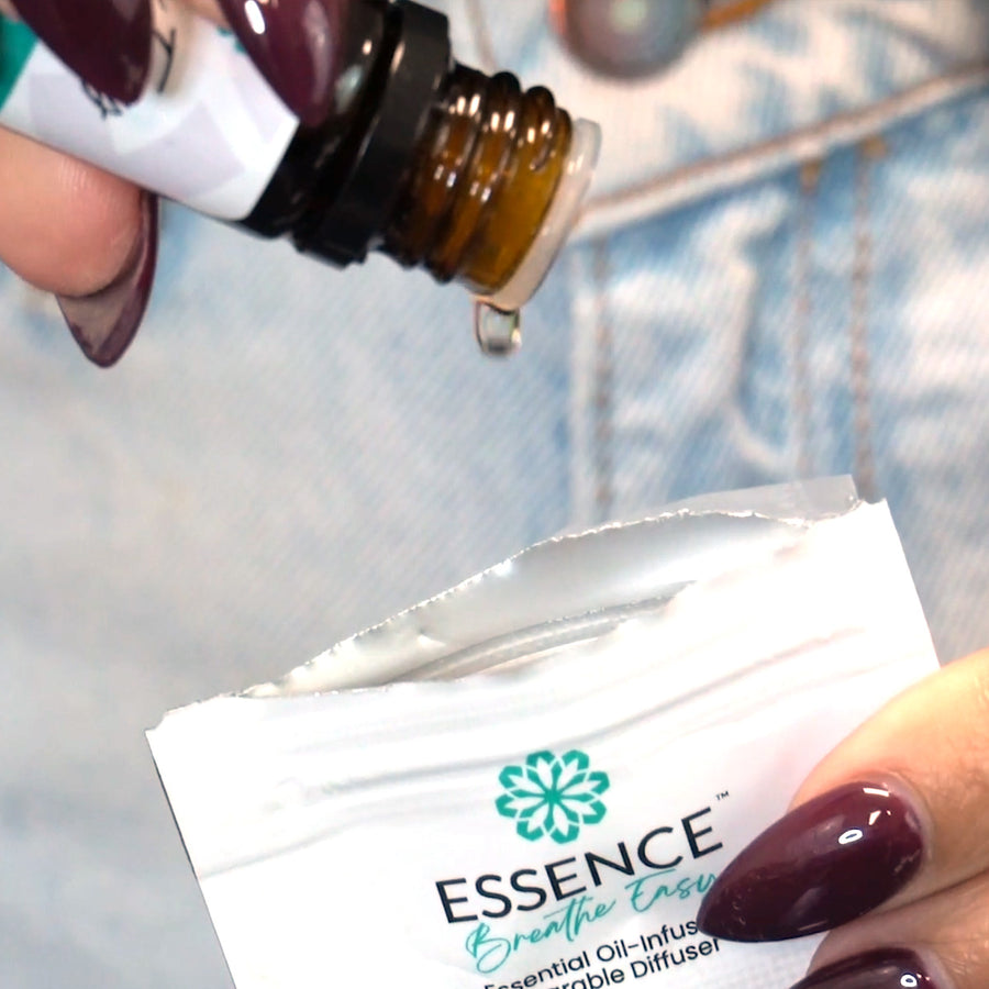 adding fresh oil to the sachet