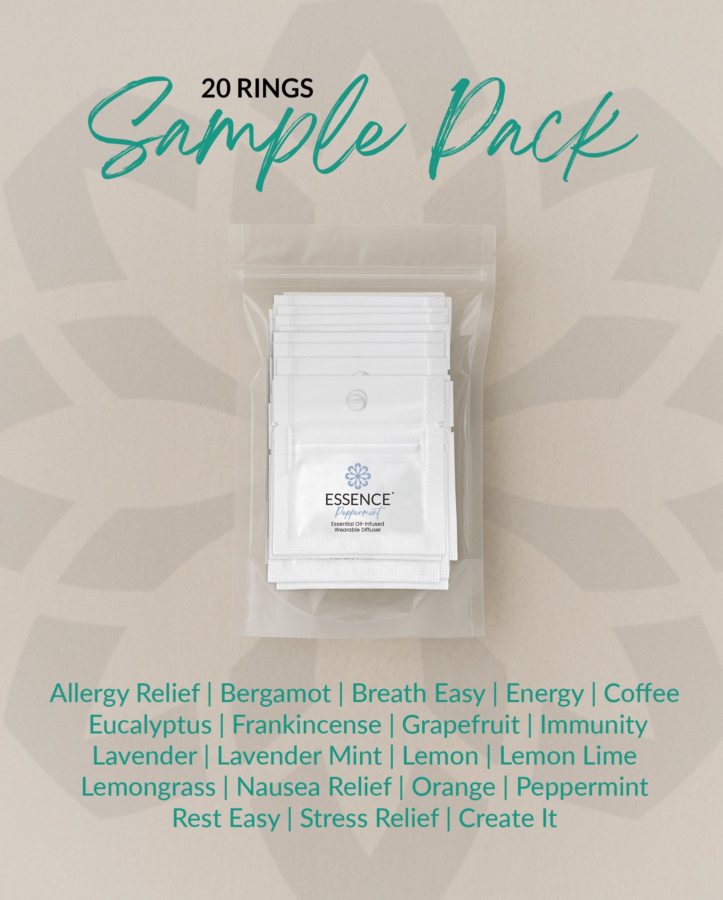 Diffuser Ring Try-All Sampler Pack - 20 Scents