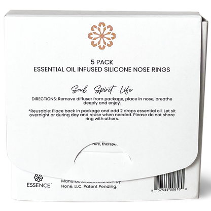 Citrus Scents Nasal Diffuser Bundle Pack back