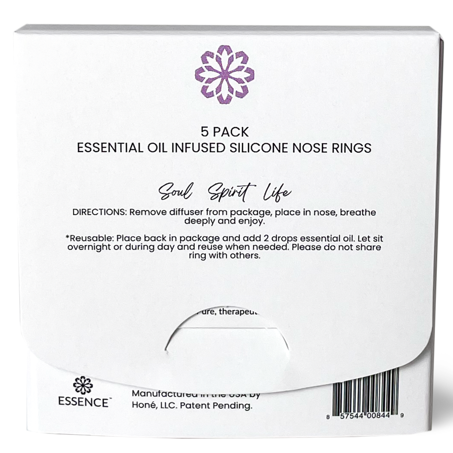 Calming Blends Nasal Diffuser Bundle Pack back