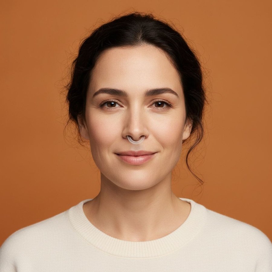 a woman wearing the pumpkin spice scent ring